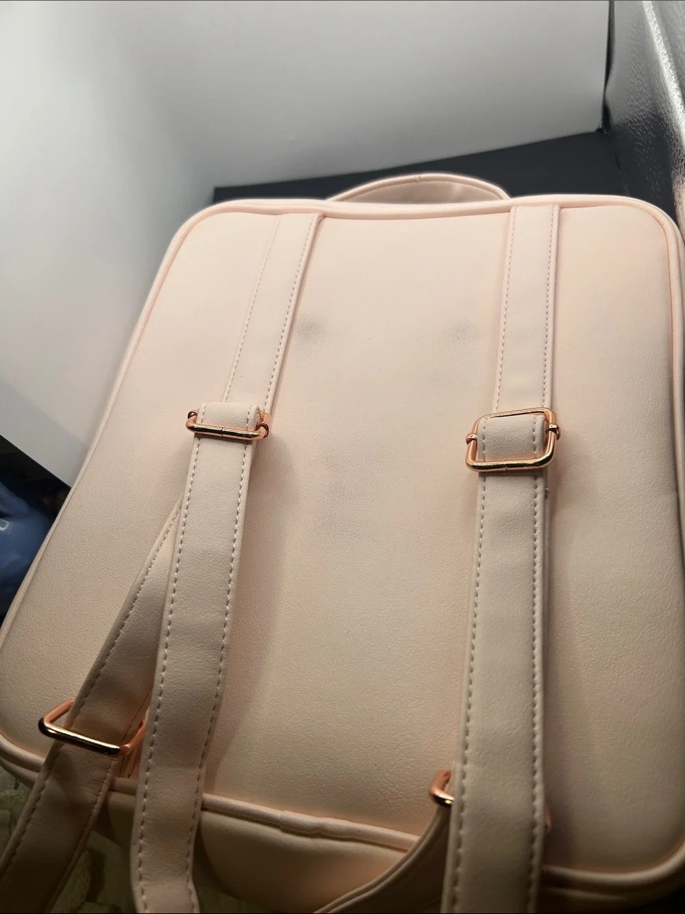 Loungefly Blush Pink Vinyl Accent Backpack